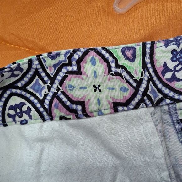 TALBOTS Shorts Womens Size 10 Colorful Whimsical Spring Fun Cotton - Picture 2 of 6